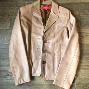 Anne Klein Leather Blazer/Jacket